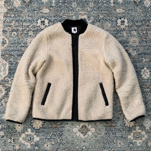Carhartt Jackets & Blazers - Carhartt fleece teddy bomber jacket